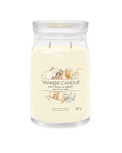 Yankee Candle Soft Wool & Amber - Signature Large Jar